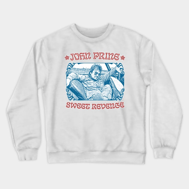 John Prine \/\/\/\ Retro 70s Style Fan Art Design Crewneck Sweatshirt by DankFutura